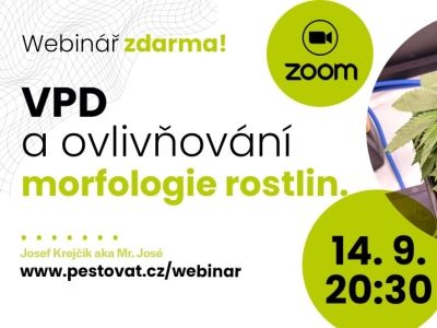 Webinář zdarma: VPD a ovlivňování morfologie rostlin